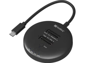 Sandberg USB3.2 Cloner Dock for NVMe M.2 SSD / čtení + zápis + klonování NVMe SSD