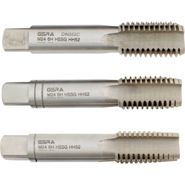 GSR B00105320 ruční závitník metrický M27 DIN 352 HSS-G 3 ks