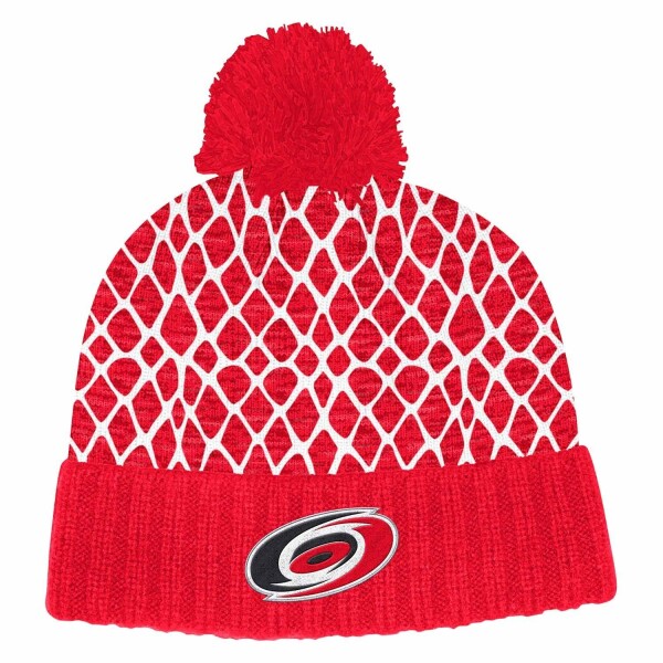 Adidas Pánská zimní čepice Carolina Hurricanes NHL 2019 20 Goal Net Pudelmütze