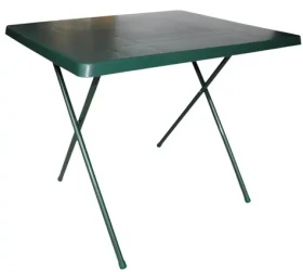 RULYT Stůl kempingový skládací 80x60 cm / výška 50/62 cm / nosnost 30 kg / ocelová konstrukce