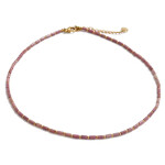 Náhrdelník s rodochrositem Seraphine - chirurgická ocel, Růžová 40 cm + 5 cm (prodloužení)