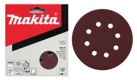 Makita P-43583 / Brusný papír na dřevo | kov | kámen / Zrnitost 180 / Průměr 125 mm / 8 otvorů / 10 ks (P-43583)
