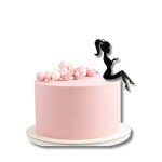 Dortisimo Zápich do dortu Dívka sedící černá