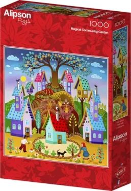 ALIPSON Čtvercové puzzle Magická zahrada