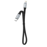 Dudao Datový kabel L10P / USB-C / Lightning 20W / 0.23 m / černá (90887)