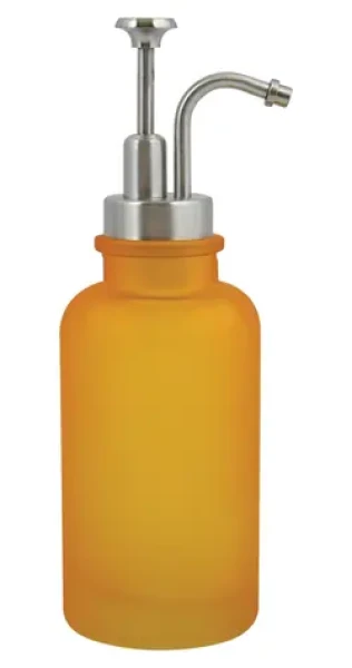 Spirella YOKO dávkovač mýdla žlutý / sklo / 280 ml