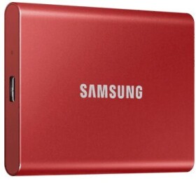 SAMSUNG T7 Externí SSD disk 500GB červená / Externí SSD / R: 1050 MBs W: 1000MBs / USB-C / 3y (MU-PC500R/WW)