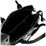 Luxusní dámská koženková kabelka do ruky Monica, černá