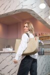 Nákupní taška Reisenthel Loopshopper L Frame Cord sand