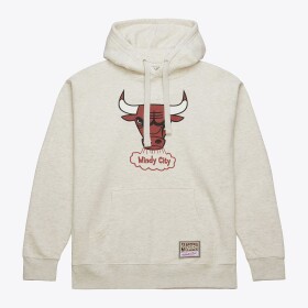 Mitchell & Ness Pánská mikina Chicago Bulls NBA Slammin Hoodie Oatmeal Heather Velikost: M