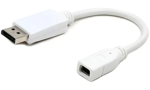 Gembird redukce mini DisplayPort samice - DisplayPort samec bílá / Redukce / DisplayPort 1.1a (GMBAMDPFDPM001W)