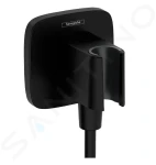 Hansgrohe Sprchové kolínko s držákem, matná černá 26887670
