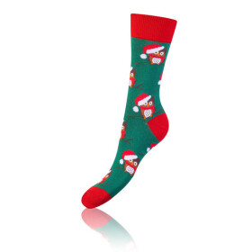Dárková krabička zábavných crazy ponožek 4 páry CRAZY SOCKS BOX - BELLINDA - červená 39 - 42
