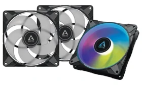 ARCTIC P14 PWM PST A-RGB černá 3ks / 140 mm / Fluid Dynamic Bearing / 200-1900 RPM / 68.9 CFM / 4-pin + 3-pin RGB (ACFAN00257A)