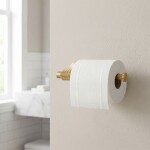 REA - Držák na toaletní papír 29105 Rivo Brush Gold REA-60110