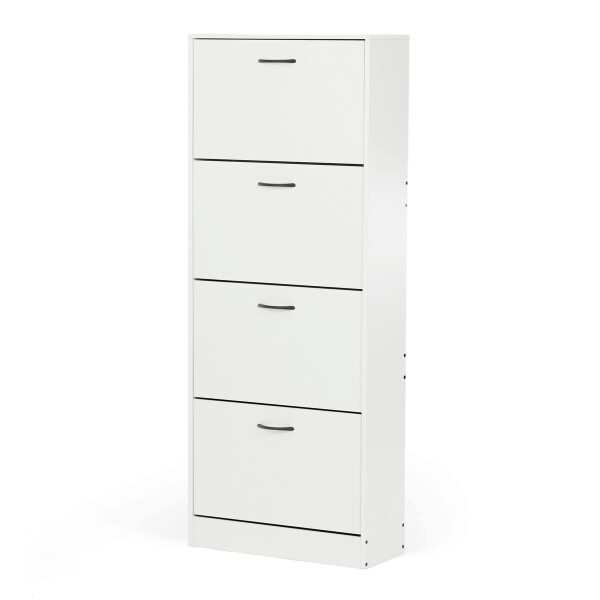 Botník, mdf, bílá, ABO-G1018 WT