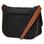 Trendy dámská koženková crossbody kabelka Ulipa, černá