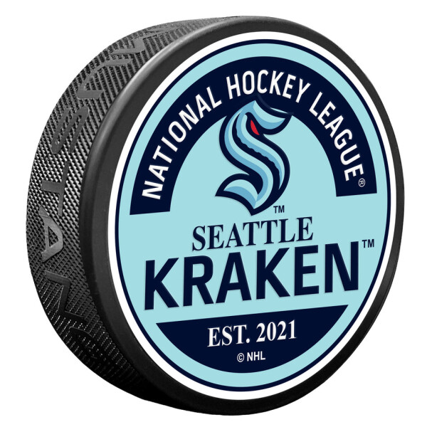 Mustang Puk Seattle Kraken NHL Textured Block Puck