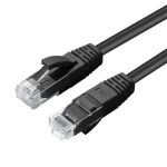 MicroConnect CAT6a U/UTP 0.25m černá / LSZH (MC-UTP6A0025S)