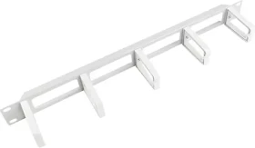Lanberg 19" organizér kabelů šedá / Organizér kabelů / 1U / typ B / plast (AK-1202-S)