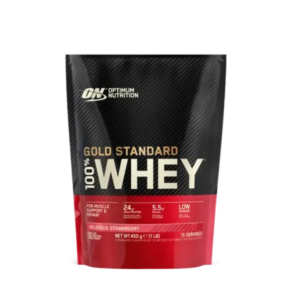 100% Whey Gold Standard - Optimum Nutrition (jahoda, 450 g) (4248-2-450g-jahoda)