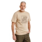 Bushman Pánské tričko Kay, pískově hnědé XXXL