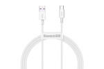Baseus napájecí kabel CATYS-02 USB-A na USB-C 66W - 1 metr, bílý