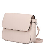 Moderní dámská koženková crossbody kabelka Mirona, růžová