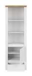 ARTEN (NANO Systems s.r.o.) Otevřený regál VIGO-1D1S (Bílý lesk) OTEVRENY-REGAL-VIGO-1D1S
