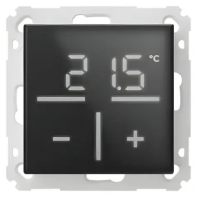 Homematic IP HmIP-WGTC-A černá / Nástěnný termostat / Skleněný / Senzor CO2 (90321020)