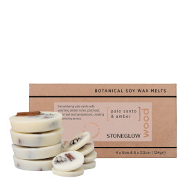 Stoneglow Vonný vosk do aromalampy Palo Santo/Amber – 10 ks, 124 g, přírodní barva, vosk
