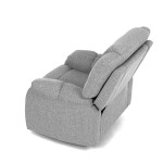 Relaxační křeslo, šedá látka, TV-4088 SIL2