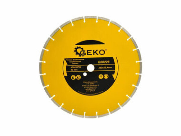 GEKO G00228 / Řezný kotouč diamantový segmentový / 350 x 8 x 25.4 mm (G00228)