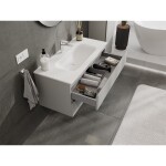 MEXEN/S - Orio koupelnová skříňka 100 cm s umyvadlem Vela, 2 zásuvky, šedá mat/bílá mat 91A10-10047-2-BFF62-W23M01
