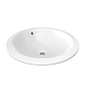 IDEAL STANDARD - Connect Umyvadlo zápustné, průměr 48 cm, bez otvoru pro baterii, bílá E505401