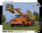RETRO-AUTA Puzzle TRUCK č.11 Tatra 138 6x6 autobagr (1959-1972)