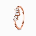 Royal Fashion prsten 14k zlato Vermeil GU-DR8347R-ROSEGOLD-TOPAZ Velikost: 6 (EU: 51-53)