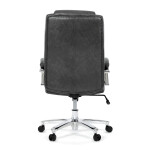 Kancelářské křeslo, houpací mechanismus, šedá ekokůže, KA-F1385 GREY