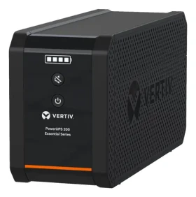 Vertiv PowerUPS 200 Essential černá / UPS / Line-interactive / 600 VA / 315 W / 4x Schuko (PSA6E-600IT-SCH)