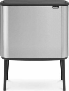 Brabantia Bo Touch Odpadkový koš na tříděný odpad 3x 11L stříbrná / 54 x 68 x 31.2 cm (31 60 81)