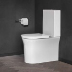 DURAVIT - White Tulip WC kombi mísa, Vario odpad, Rimless, HygieneGlaze, bílá 2197092000