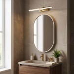 Koupelnové nástěnné LED svítidlo APP1873-1W 60cm GOLD OSW-66028