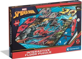 Clementoni Podlahové puzzle s interaktivním perem Spiderman 24 dílků