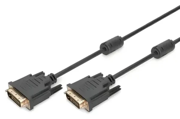 Digitus DVI-D Dual Link kabel černá / Propojovací kabel / DVI-D 24+1 / 5 m / max. 2560×1600 px (AK-320101-050-S)