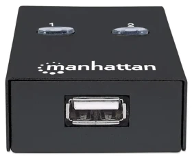 Manhattan USB přepínač 2-Port bílá / USB přepínač / 2x USB 2.0 / kabel 1,5 m / LED indikace (162005)