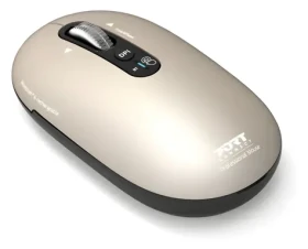 PORT CONNECT Pure MAC perleťová / Bezdrátová nabíjecí myš / Bluetooth / FreeWheel / 3200 DPI / USB-C (910504)