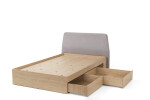 Postel Alessio AE13 - 120x200 cm Barva korpusu + barva dveří: Eukaliptus / Dub Baltic Dune