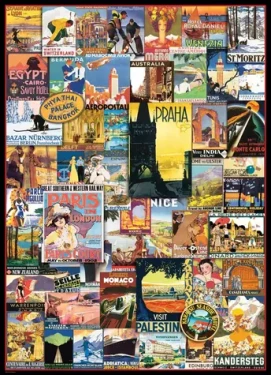 EUROGRAPHICS Puzzle Cestovatelské plakáty