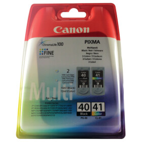 Canon PG-40 + CL-41, multipack, černá + barevné (0615B043) - originální kazety