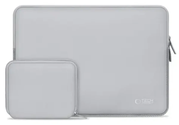 Tech-Protect NeoSlim šedá / Pouzdro pro notebook do 13-14" / sada s malou taškou na příslušenství (5906302374892)